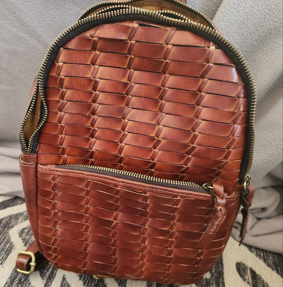 Leather Backpack Purse